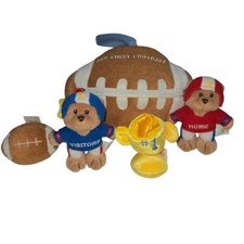 Baby GUND My First Football Plush Bears Set with Trophy & Football