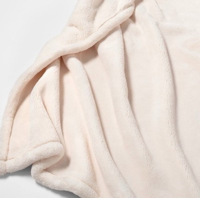 Oversized Primalush Throw Blanket 50''x70'' Cream - Threshold  Soft Cozy