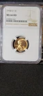 1958-D Lincoln Cent NGC Graded MS66 RD
