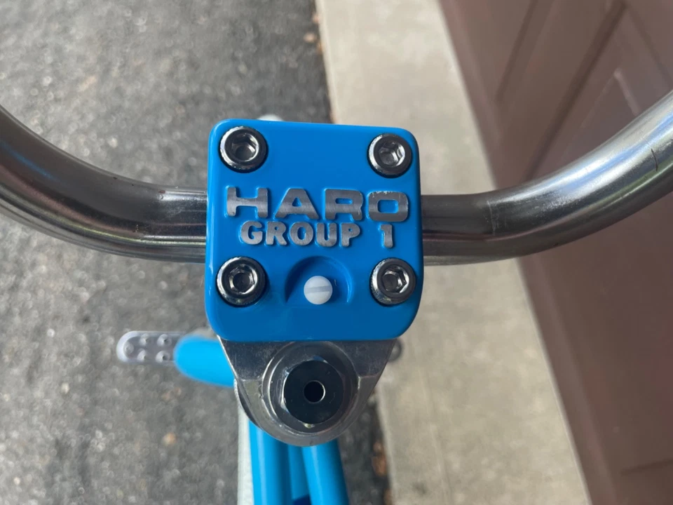 老式 86 蓝色 haro master bmx 自行车  — 第 3/4 张图片
