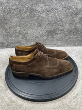Church’s Oxford Shoes Mens Size 13 M Prima Classe Brown Suede Lace Up Dress