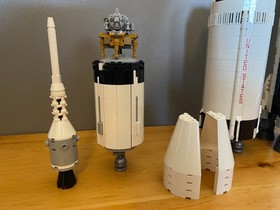 LEGO Ideas NASA Apollo Saturn V 92176 Used Incomplete Rocket Build Only