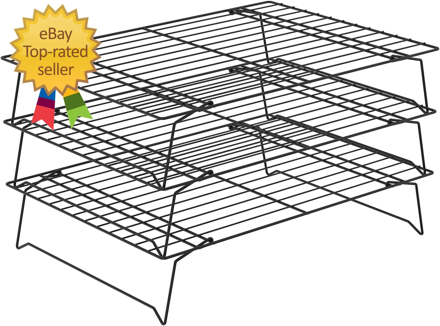 3-Tier Stackable Cooling Racks Cooking and Baking13.4”X 9.4”Collapsible Baking
Opens in a new window