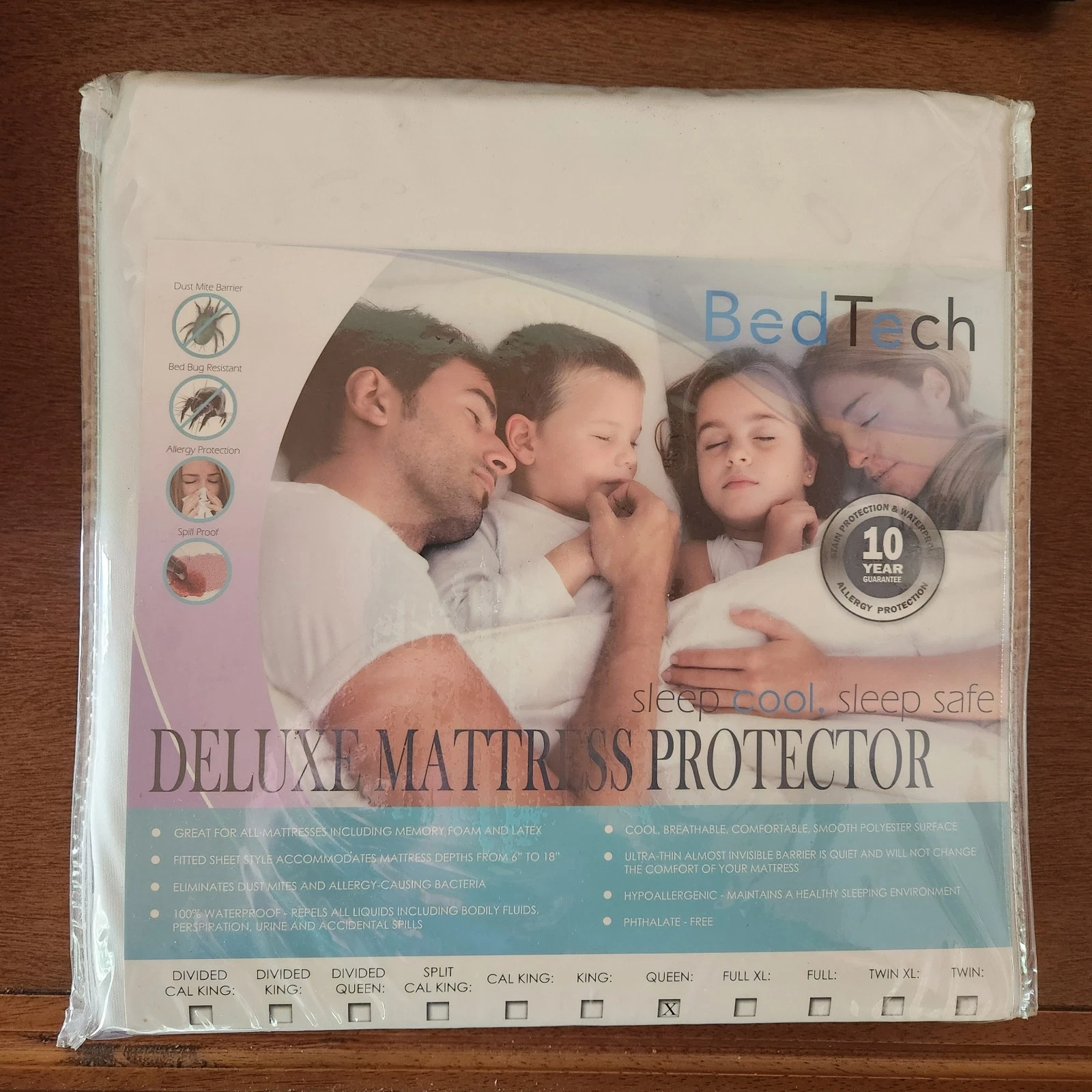 BedTech Deluxe Mattress Protector Queen | Premium Waterproof & Hypoallergenic