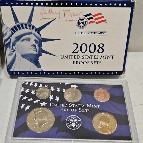 U.S. 2007S & 2008S Proof Coin Sets w/ OGP w/ Presidental $1, 28 Coins - 第 8/9 張圖片