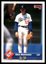 Orel Hershiser 1993 Donruss #274 Dodgers MLB READ FREE SHIPPING AutographDen