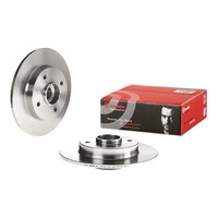 2X Brembo Bremsscheiben 249Mm Voll Hinten Passend FÜR CitroËN C4 DS4 DS DS