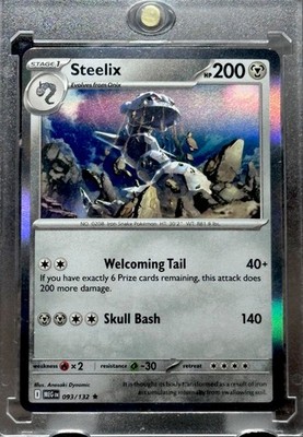 Steelix RARE HOLO FOIL REFRACTOR POKÉMON TRADING CARD TCG ROCK MINT