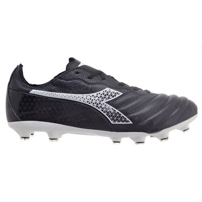 Diadora Brasil Elite GR LT LP12 Mens Leather Soccer Cleats, Black