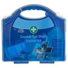 First Aid Double Eye Wash Station Kit