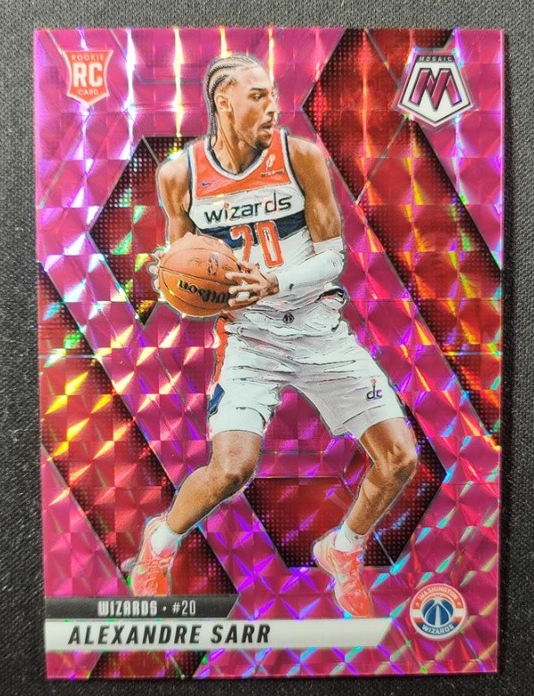 Alexandre Sarr 2024-25 Panini Mosaic Pink Mosaic Prizm 132/175 RC #216
