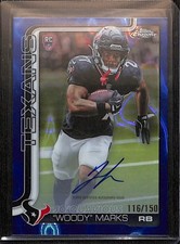 2025 Topps Chrome Woody Marks Blue Lava Refractor Auto Autograph RC #/150 Rookie