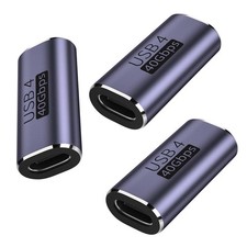 3pack usbc Female to Female Adapter - USB C Coupler with 240W Fast Charging ...