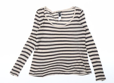 Mango Basics Damen Langarmshirt gestreift