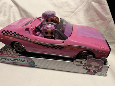 #ad LOL Surprise Dolls City Cruiser Hot Rod Pinkamp;Purple Sports Car Like Barbie Car $24.99