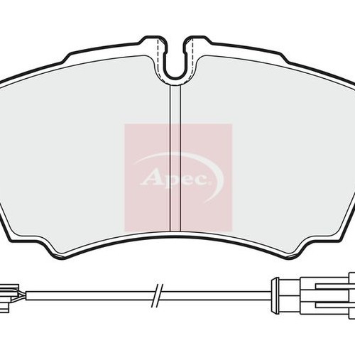 Apec BremsbeläGe Hinten FüR Iveco Daily IV 2006-2016 (R90)-image