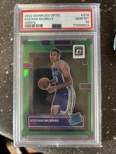PSA 10 2022  Donruss Optic Green #4/5 Keegan Murray RC Rated Rookie - POP 1