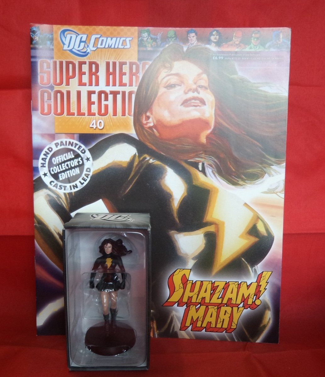 Eaglemoss DC Comics Super Hero Collection #40 Shazam Mary Figurine & Magazine