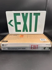 Commercial Electric LED Green Exit Sign-**missing Red**