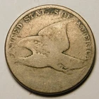 Flying Eagle Cent Penny  Dateless "Not Cleaned -Actual Coin Pictured"
