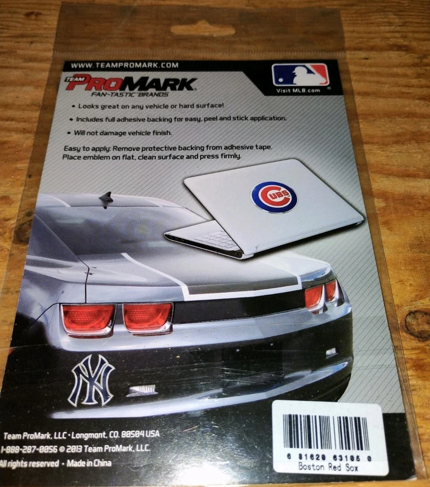 Boston Red Sox Full Color Car Emblem With Boston Red Sox Keychain - Image 2 of 3