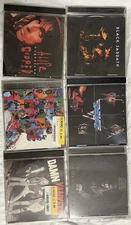 Lot Of 6 CDs Alice Cooper, Black Sabbath, Van Halen, Ozzy. Some Cases Broken