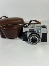 Vtg Agfa Color-Agnar 45mm f/2.8 Film Camera W/ Leather Case Untested For Parts