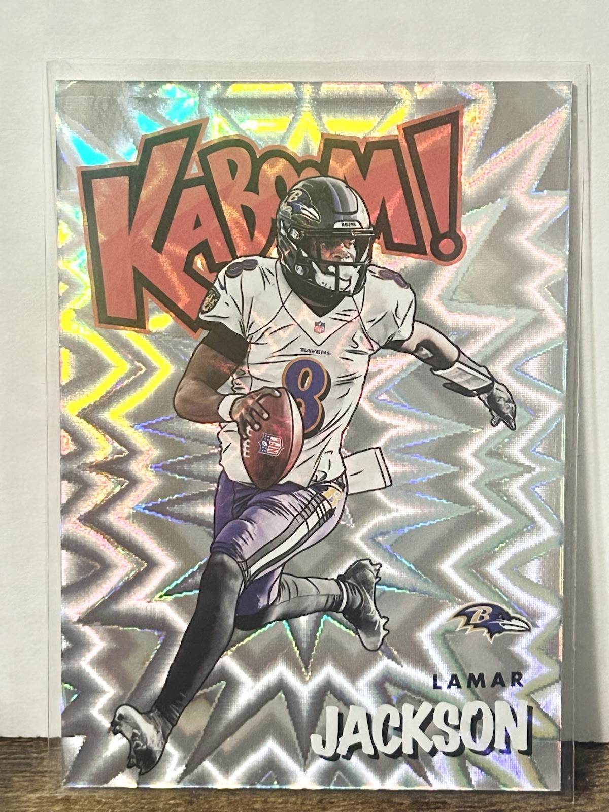 Lamar Jackson 2021 Panini Absolute #K35 Kaboom SSP Ravens
