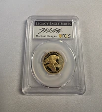2025 COOK ISLANDS $50 1/4 OZ GOLD REAGAN LEGACY EAGLE PROOF COIN PCGS PR70DCAM