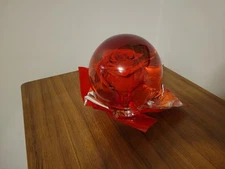 🔥🔥 VIntage Forever Rose in a glass Water Globe 