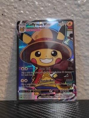 Pikachu Vcos Cosplay Poncho Pikachu Custom Full Art Pokemon Cards