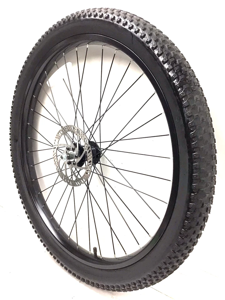 27,5" Fahrrad Vorderrad Disc Laufrad schwarz 2,60" Reifen Mountainbike, eBike 650B #D54