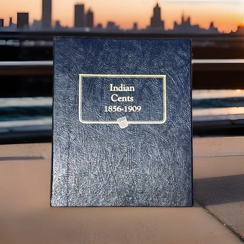 Indian Cent Set 1857-1909 Including New Album and Many Scarce Dates