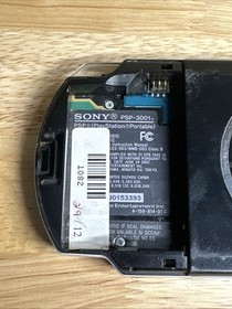 Sony PlayStation Portable PSP-3001 (Black) - UNTESTED AS IS NO BATTERY