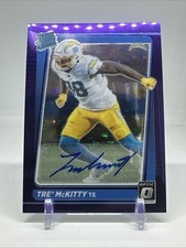 2021 Panini Donruss Optic Tre’ McKitty Purple Stars /10 Prizm Auto Rated Rookie