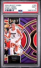 2024 PANINI SELECT WNBA PURPLE PRIZM #165 HALEY JONES 14/149 PSA 9