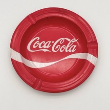 Vintage 1970's Era Coke COCA-COLA Wave Design Ashtray Ash Tray 5.25" Diameter