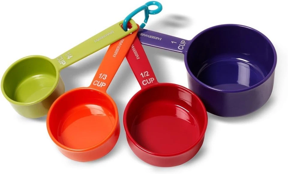Farberware Color 9-Piece Plastic Measuring Cups and Spoons Set - Image 4 of 4