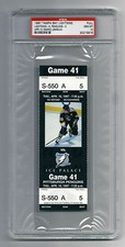 PSA 10 1997 MARIO LeMIEUX UNUSED HOCKEY TICKET