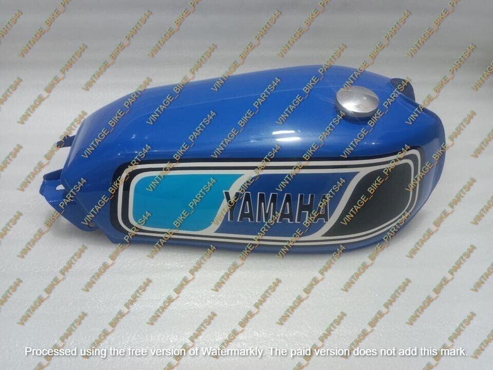 Yamaha 250 DT DT250 Enduro Steel Blue Painted Fuel Petrol Tank