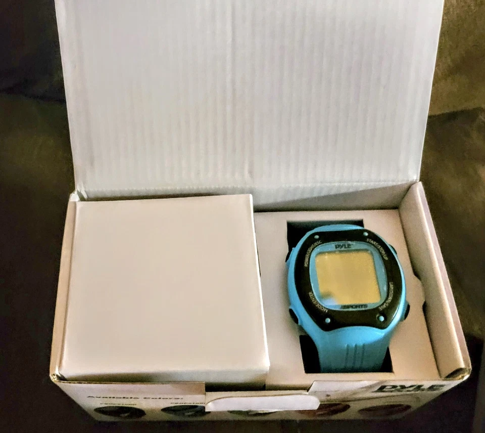 Reloj inteligente Pyle GPS rastrea sesiones de entrenamiento - azul - nuevo, caja abierta PSGP310BL Foto 2 de 4