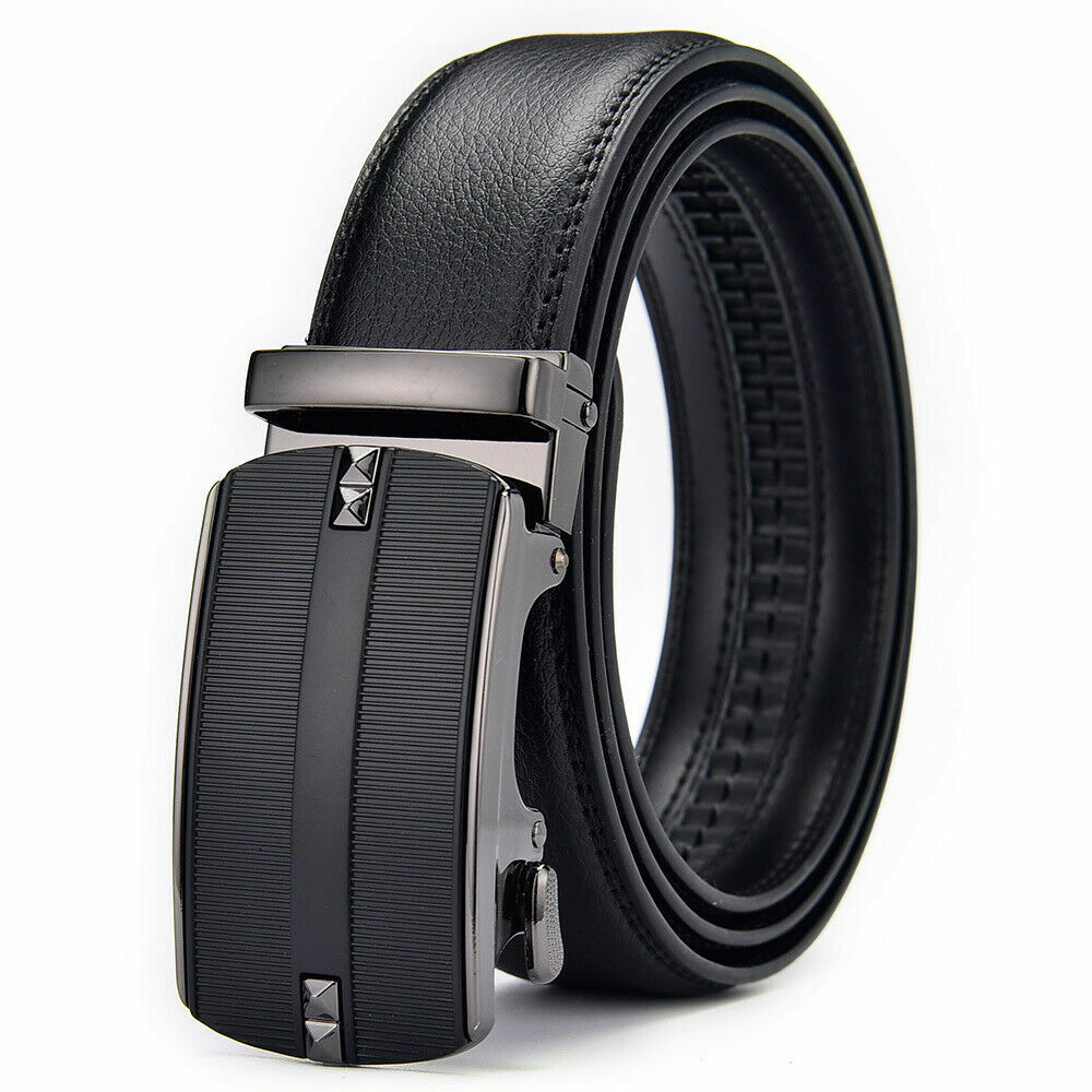 Marino Men’s Genuine Leather Ratchet Dress Belt With Automatic Buckle, Enclosed In An Elegant - Foto 7