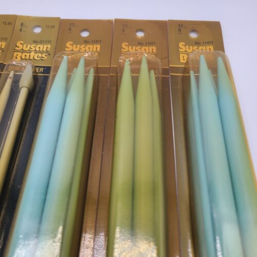 Vintage (10 Packungen) Stricknadeln Boye Susan Bates Luxite Quicksilver Aluminium Neu aus altem Lagerbestand - Bild 8 von 15