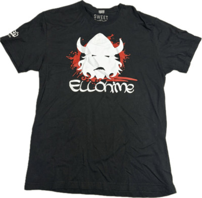 The ORIGINAL Ellohime Tee T-Shirt Stream T-Shirt Black Men's Size M Twitch