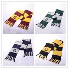 Harry Potter Gryffindor/Slytherin/Ravenclaw/Hufflepuff Wool Scarf Choice Large