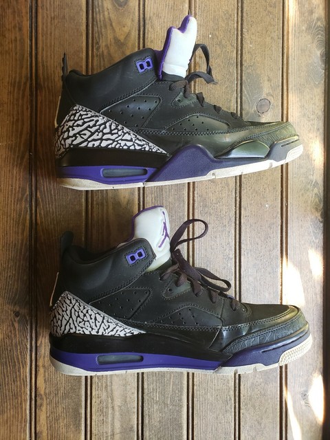 Nike Air Jordan Son Of Mars 8 Shoe Sneaker Grape Black Ice Bel Air Purple Used | eBay