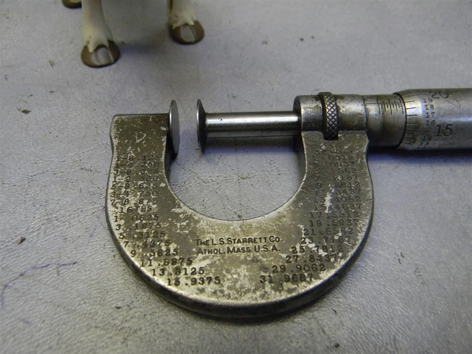 Medidor micrómetro de disco Starrett NO 256 0-1" Foto 2 de 4