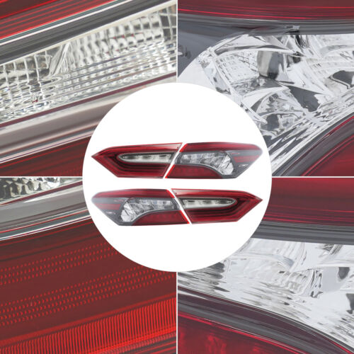 For 21-24 Toyota Camry XSE XLE LED Tail Light Rear Inner Lamp&Rear Lamp RH+LH - Picture 7 of 19
