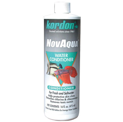 Kordon Novaqua Water Conditioner Fresh Salt Marine Detox Chlorine 16 oz 473 ml
