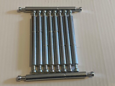 110115 x 10 IKEA Doppelkopf (Doppelend) Nockenbolzen (Welle, Stange) für Krempen.